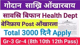 Assam आव गोदान साख्रि Gr-3 Gr-4 आरो बिदि गैला// दिनैनिफ्राय Apply Link Activated Health Department.