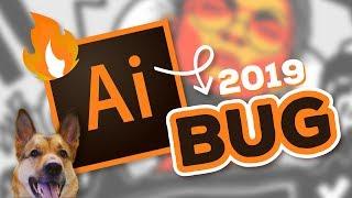 Adobe Illustrator CC 2019 Software BUG Demonstration