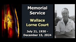 Memorial Service for Wallace Court