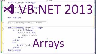 VB.NET 2013 - Arrays