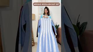 Meesho Winter Wear Woolen Kurti Pant Dupatta Set l Meesho Woollen Suit l Meesho Winter Wear #meesho