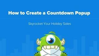 How to Create a Countdown Popup for Holiday Sales