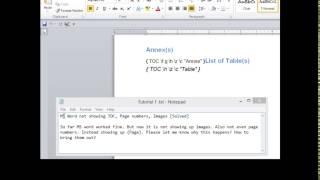 MS Word Tip # 1   MS Word 2010 not showing TOC, Page numbers, Images Solved