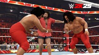 WWE 2K25 - Wild Samoans Vs Dudley Boyz - The Bloodline Showcase - FULL Walkthrough (PS5)