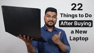 22 Things to Do After Buying a New Laptop
