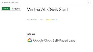 Vertex AI  Qwik Start   Google Cloud Skills Boost