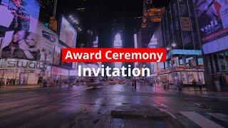 Award Ceremony Invitation Video Template (Editable)