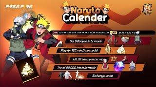 FREE FIRE x NARUTO Collaboration Free Rewards 