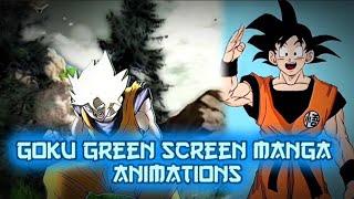 Goku Coloured Manga Animations Green screen