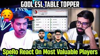 iFlicks on GodLike Domination in ESL Bgmi Tournament SpeRo Reply Jonathan Most Valuable Player