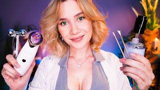 ️ ASMR DOCTOR Skin Exam Roleplay ‍️ Face Cleansing, Skincare