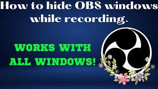 How To Hide OBS Studio Windows While Recording