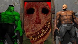 Grandpa x Hulk vs Giant Granny remake in Granny House | Funny horror animation