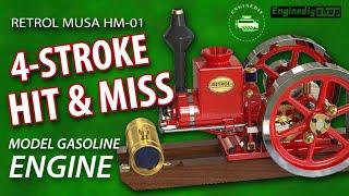 Retrol Musa HM-01 Hit & Miss 4 Stroke Gas Engine - Review       #enginediy #enginediyshop