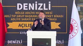 Bakan Tunç, #Denizli BAM, Adli Tıp ve Adalet Sarayı Ek Hizmet Binaları Açılış Töreninde konuşuyor