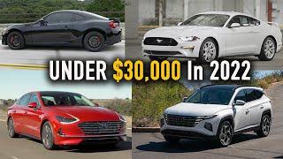 Top Eight 2022 Model Vehicles You Can Buy For Under $30,000