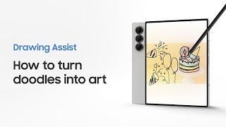 Galaxy Z Fold6: How to use Drawing Assist | Samsung
