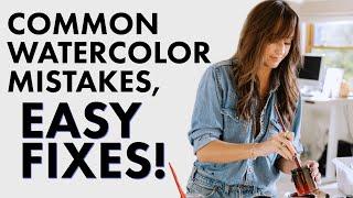 Mistakes every new watercolor artist makes...