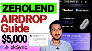 ZeroLend $ZERO Tokan Airdrop on ZKsyvnc and Manta Chain | Zerolend Airdrop Guide 2024