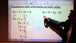 How to solve equations with letters on both sides