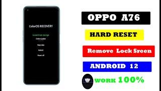 HOW TO HARD RESET OPPO A76 (Factory Reset)|Forget Lock  Screen  Remove