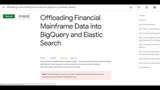 Offloading Financial Mainframe Data into BigQuery and Elastic Search |Google Cloud Arcade Program23