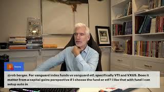 Vanguard ETF vs Mutual Funds -- Is One More Tax Efficient?