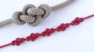Infinite Series of Eternity Knots #paracordbracelet  #howto
