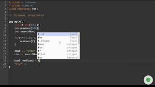 C++ Arrays Lesson 02 - Searching Arrays (unsorted)