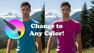 How to Change the Color of Clothing with Krita! (Photoshop)