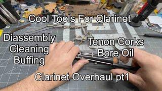 Clarinet Overhaul pt 1, Band Instrument Repair, Ferree's Tools, Wes Lee Music Repair