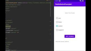 RadioButton & RadioGroup Tutorial With Example In Android Studio