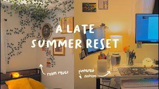 A Late Mid-Year/Summer Reset  (Pt. 1) | room makeover, pinterest vision board, & notion planning 