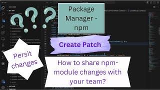 npm patch package | npm version patch #npm #javascript #nodejs