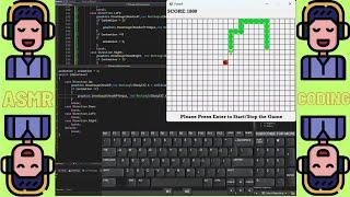 ASMR Coding Delight: Silent Snake Game Development - Relaxing Programming Experience