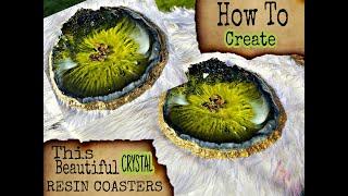 Beginners Resin Art | How To Make These Beautiful Crystal Resin Coasters