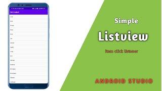 Listview in Android Studio || Android Studio Tutorial || SR CodeX