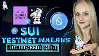 Sui  новый награждаемый Walrus Тестнет, пошаговый гайд