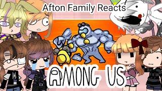 Afton Family + Glitchtrap & Ennard reacts to AMONG US Memes | Gacha club | Credits in desc.