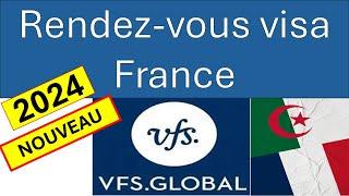 Rendez-vous visa France Algérie - طريقة حجز موعد فيزا فرنسا