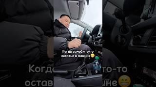 Когда зимой что-то оставил в машине 