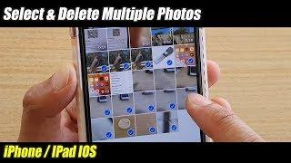 How to Select & Delete Multiple Photos on iPhone / iPad | IOS 13