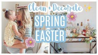 CLEAN, DECORATE + CRAFTS | EASTER DECOR | SPRING DECOR 2021 | DECORATE WITH ME | Tara Henderson