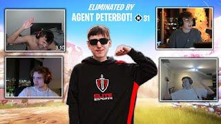 Peterbot *KILLING* Streamers with Reaction Compilation!