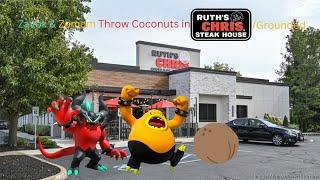 Zavok & Zomom Throw Coconuts in Ruth's Chris Steak House/Grounded