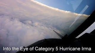 Flying into the eye of Hurricane Irma