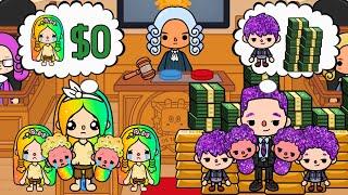 Poor But Happy And Rich But Sad | Toca Life Story | Toca Boca