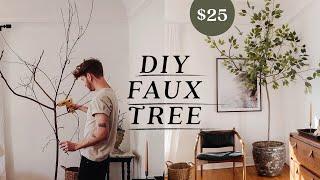 DIYing The REALEST Faux Tree for $25 (9' Tall)  Affordable + Easy to Recreate!