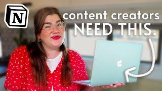 How to use Notion for Content Creators | planning content, organizing brand deals & more!