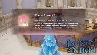 How to get Vine of Dream - Wishful Aurosa Miracle Outfit Crafting Material | Infinity Nikki